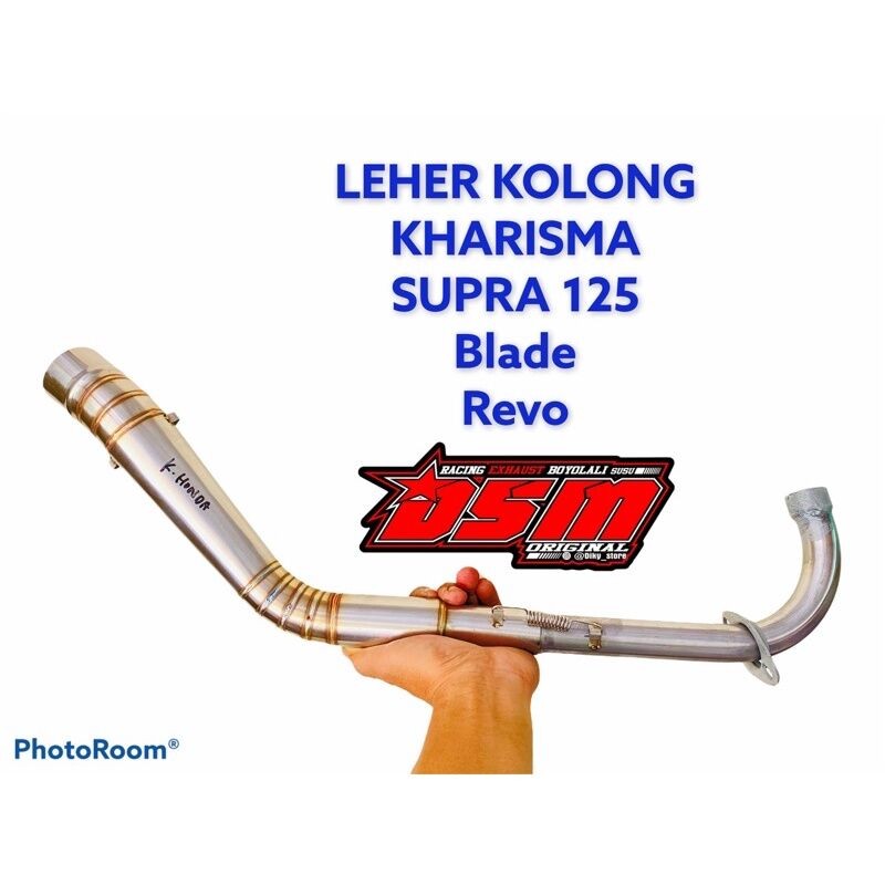 leher knalpot supra x 125 karisma revo blade model kolong