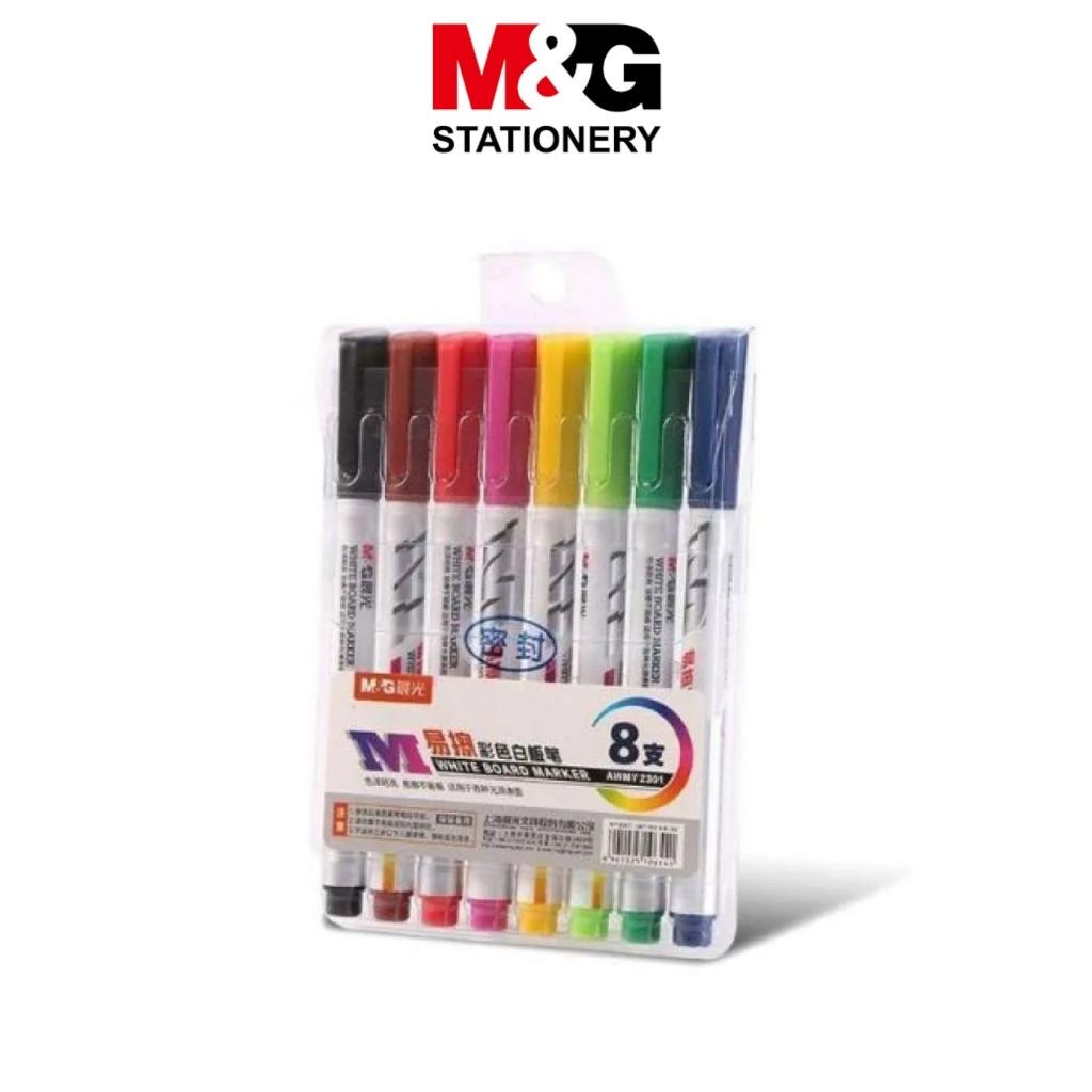 

WhiteBoard Marker 8 Warna M&G #AWMY2301 Spidol WhiteBoard 8 Colors- SHAGB