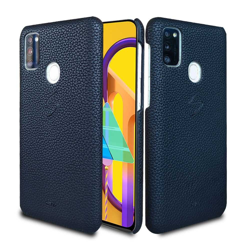 Case Samsung M30S Hardcase SVL Vintage Leather Microfiber