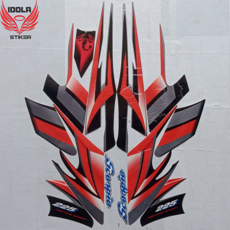 Stiker Striping Yamaha Scorpio Z 2004 - Striping Standar Scorpio Z 2004