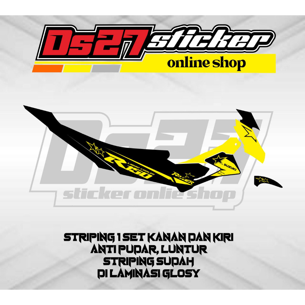 STRIPING LIS BODI MOTOR VARIASI SATRIA FU FACELIFT