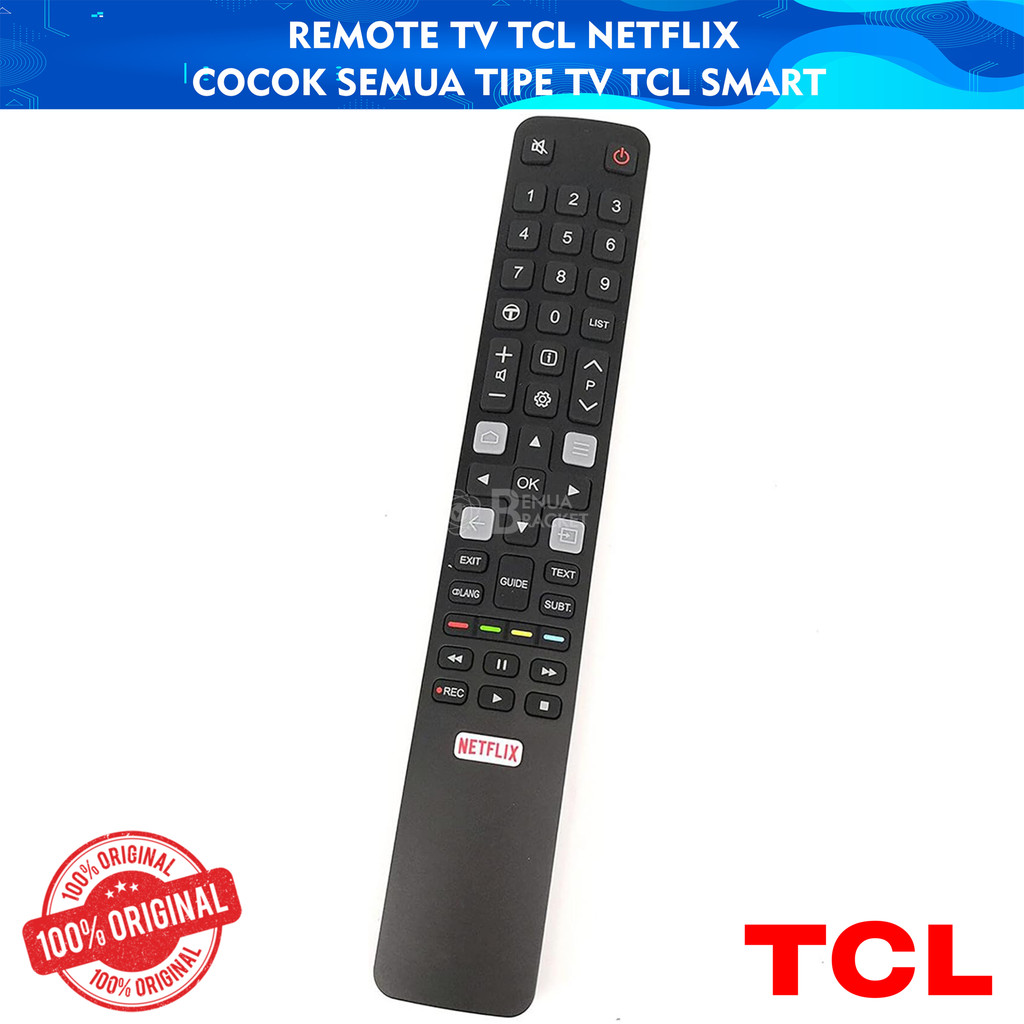 Remote Remot TV TCL remote tv smart android tcl a3 a5 a20 s6000 s6500 s6 series rc802n Netflix BB1