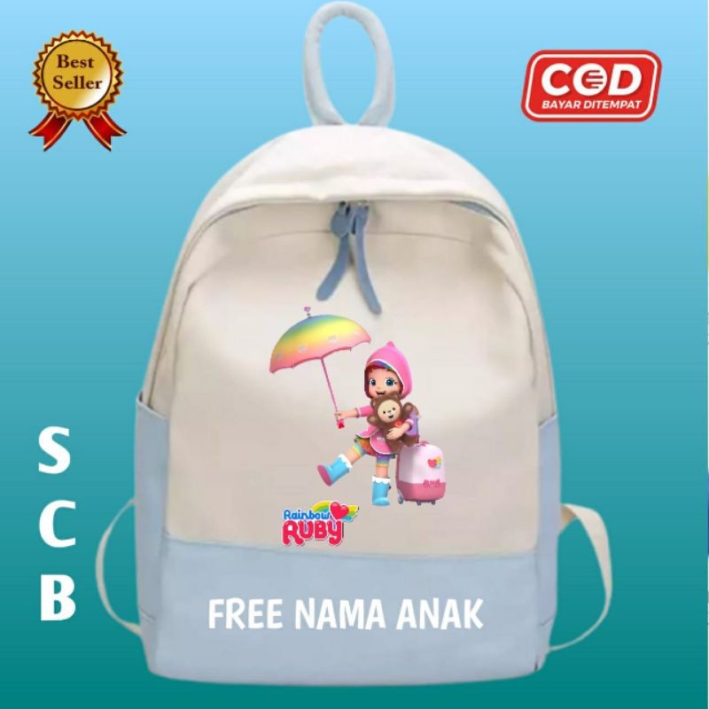 Tas Ransel/Kantong Anak Rainbow Ruby SD/paud