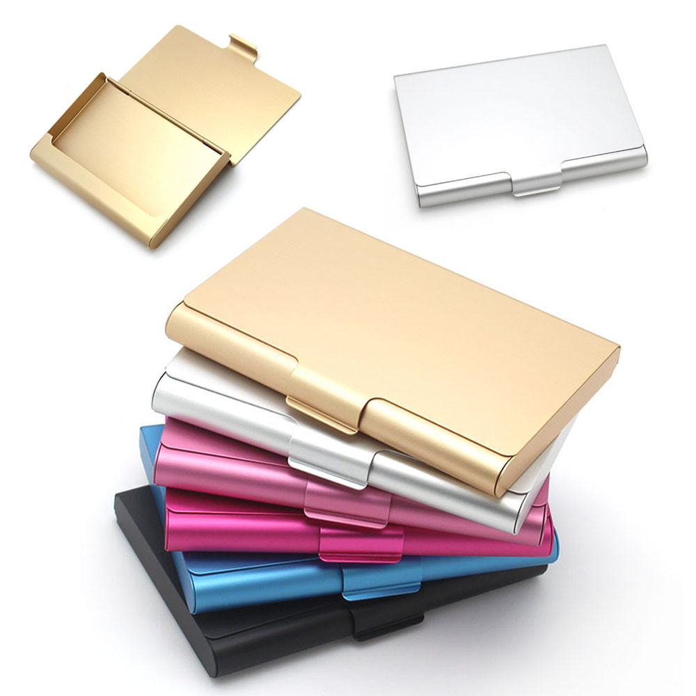 Thickened Business Card Case Aluminum Alloy Card Holder Metal Box Cover Credit Men Business Card Hol
