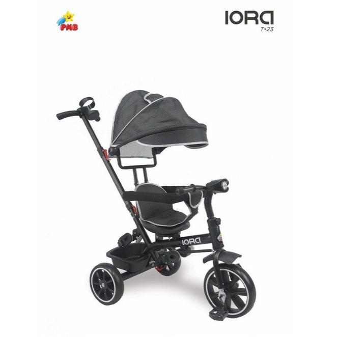 Sepeda Tiga Roda Anak PMB IORA T23 Tricycle T-23 - Hitam, PACKING BIASA