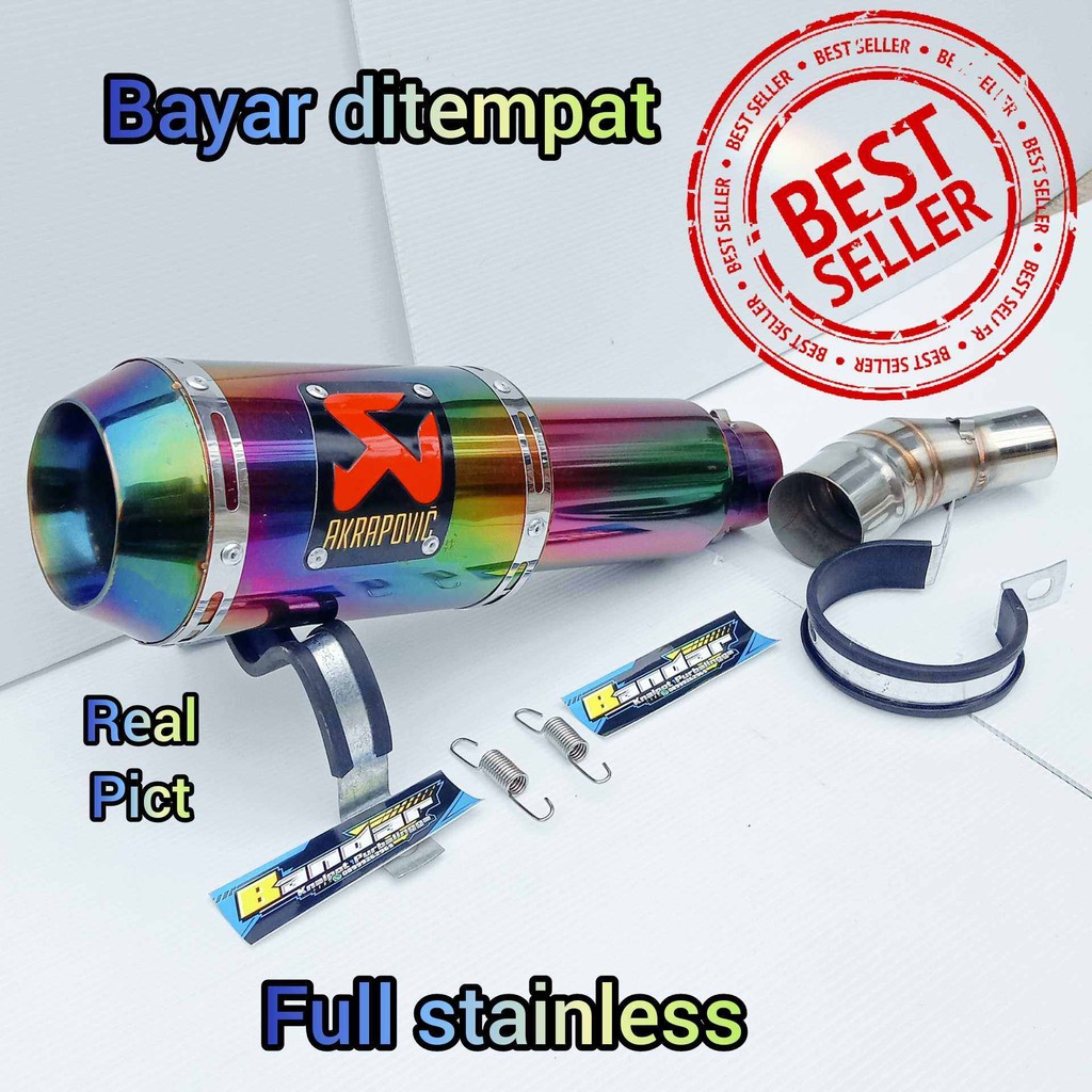 KNALPOT RACING AKRAPOVIC NINJA 250 KARBU | KNALPOT RACING NINJA 250 FI AKRAPOVIC SLIP ON