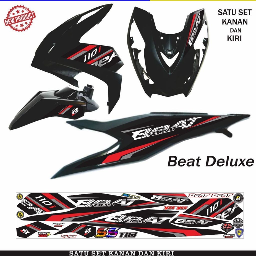 MOTIP SIMPLE VARIASI / STRIPING / BEAT DELUXE 2020 / 2023