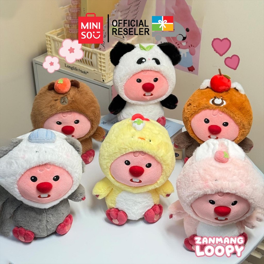 Miniso x ZANMANG Loopy Collection Plush Toy / Boneka 10inch