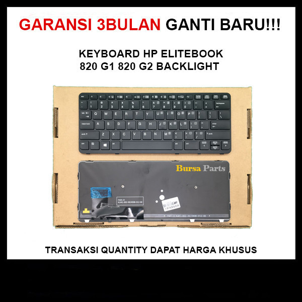 Keyboard HP Elitebook 820 G1 820 G2 Backlight .