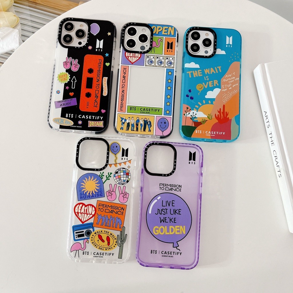 □ BTS Clear Casetify Phone Case for iPhone 16 15 14 13 12 11 Pro Max Plus X XR XS 7 8 SE , Soft Prot