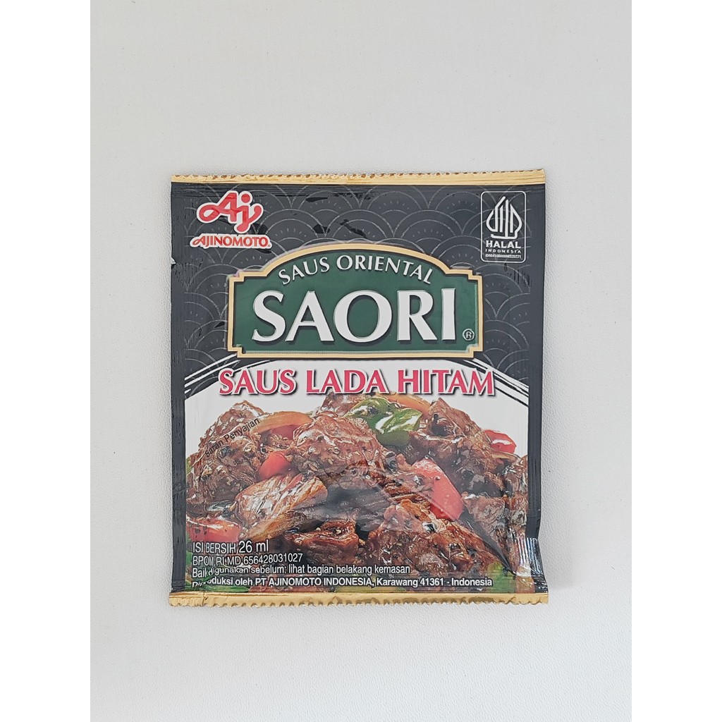 

Saori Saus Lada Hitam Sachet 26 ml