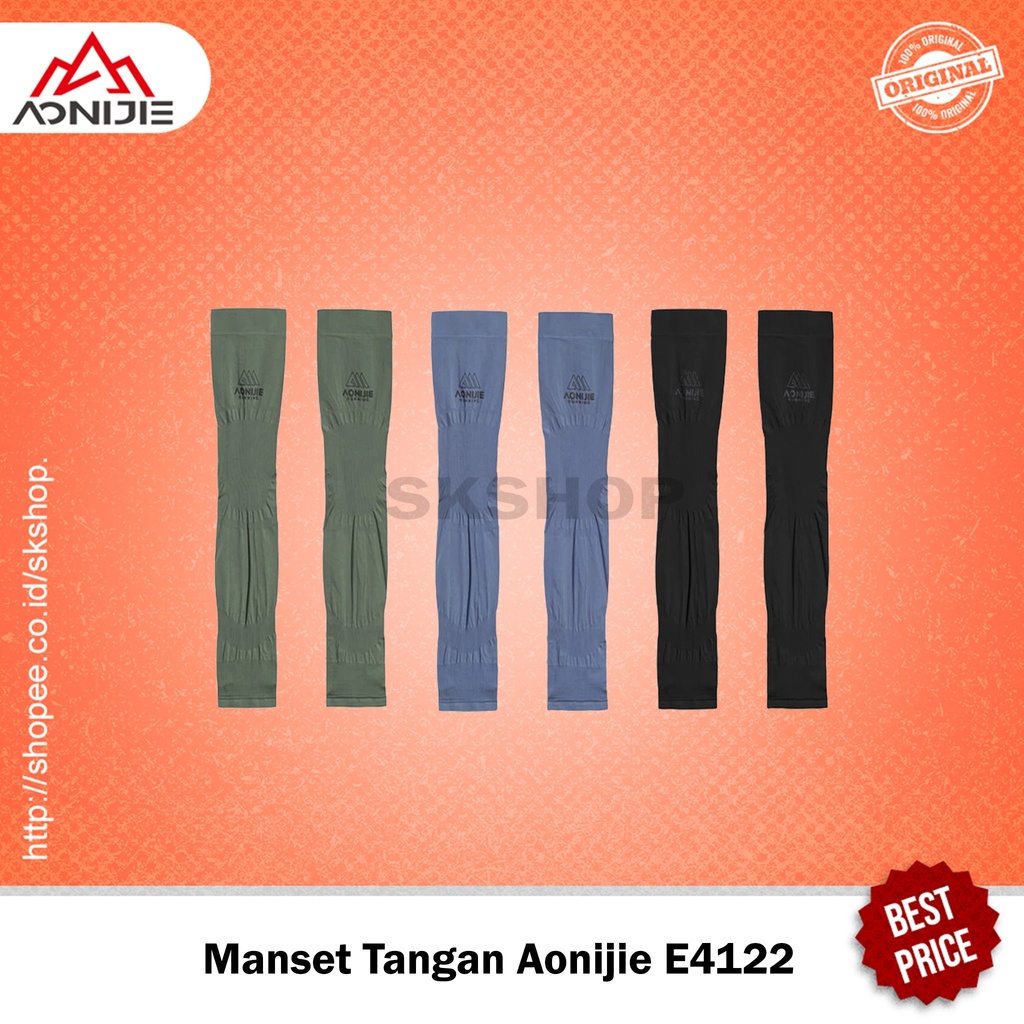 Arm Sleeve Aonijie E4122 Kaos Tangan Sun Wrist Protection Ice Cool Olahraga Running Gowes Sepeda Lar