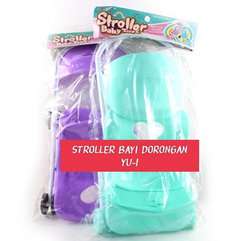 MAINAN ANAK STROLLER BABY DORONGAN BONEKA TROLI BAYI YU 1/ MAINAN BONEKA ANAK PEREMPUAN TROLI BAYI P