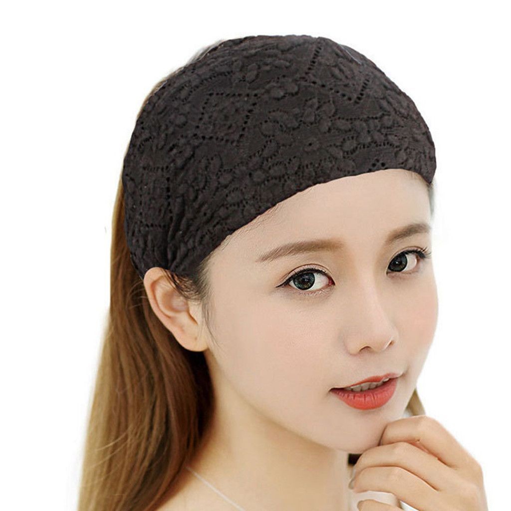 NEW ARRIVAL Bando Bandana Hijab Jilbab Karet Aksesoris Penutup Ikat Kepala Lebar Bando Renda