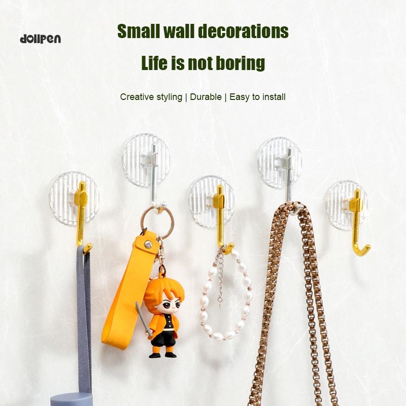 Anting-anting kait plastik mewah ringan gaya Ins  kalung kait kait anti air tanpa lubang /dollpen