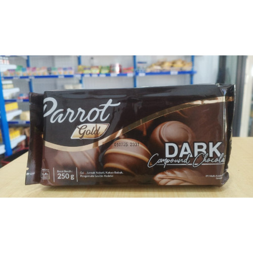 

parrot GOLD Dark compon coklat 250 G