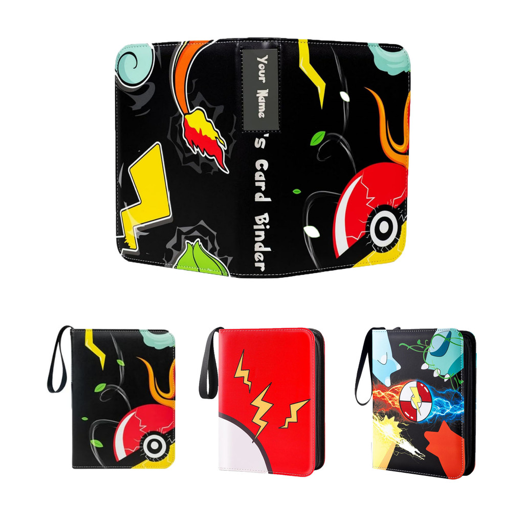 Trading Card Binder 400 Pocket Personalizable Categorizable Card Collection Binder for Pokemon Card 