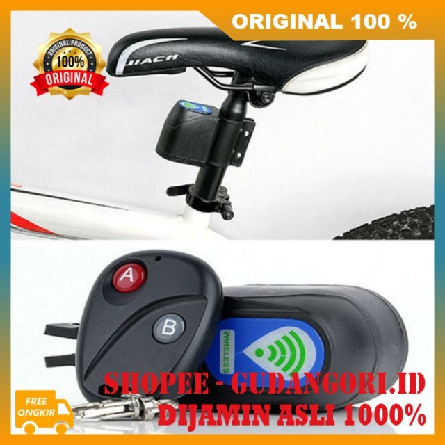 Bicycle Wireless Alarm Sepeda Anti Maling Alarm Sepeda Remote Kunci Sepeda Anti Maling Alarm ORIGINA