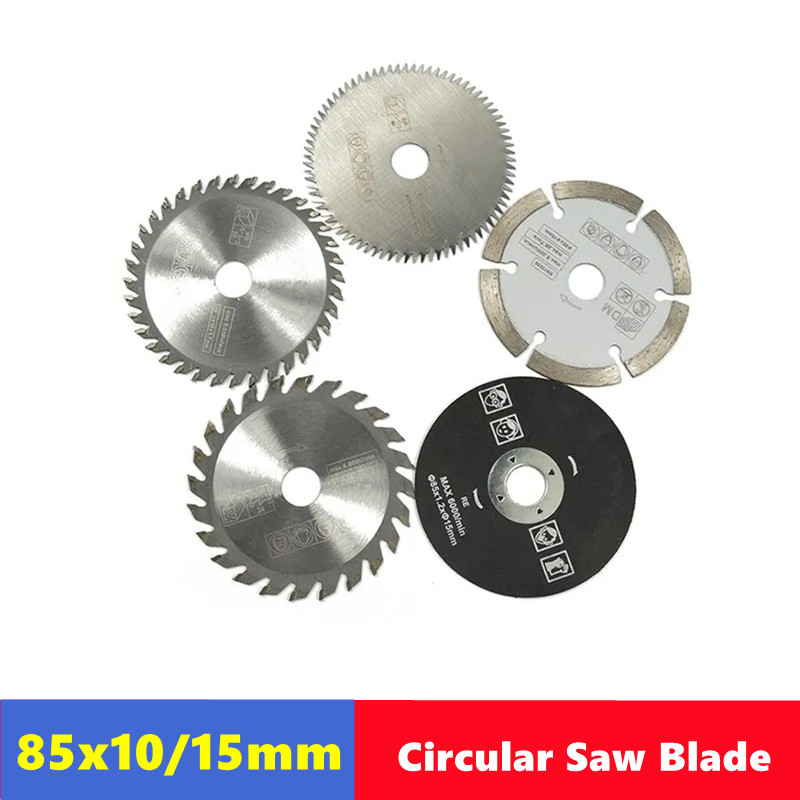 85mm Mini Circular Saw Blade Aperture 10/15mm High quality Wood Saw Blade Hard Alloy Blade Woodworki