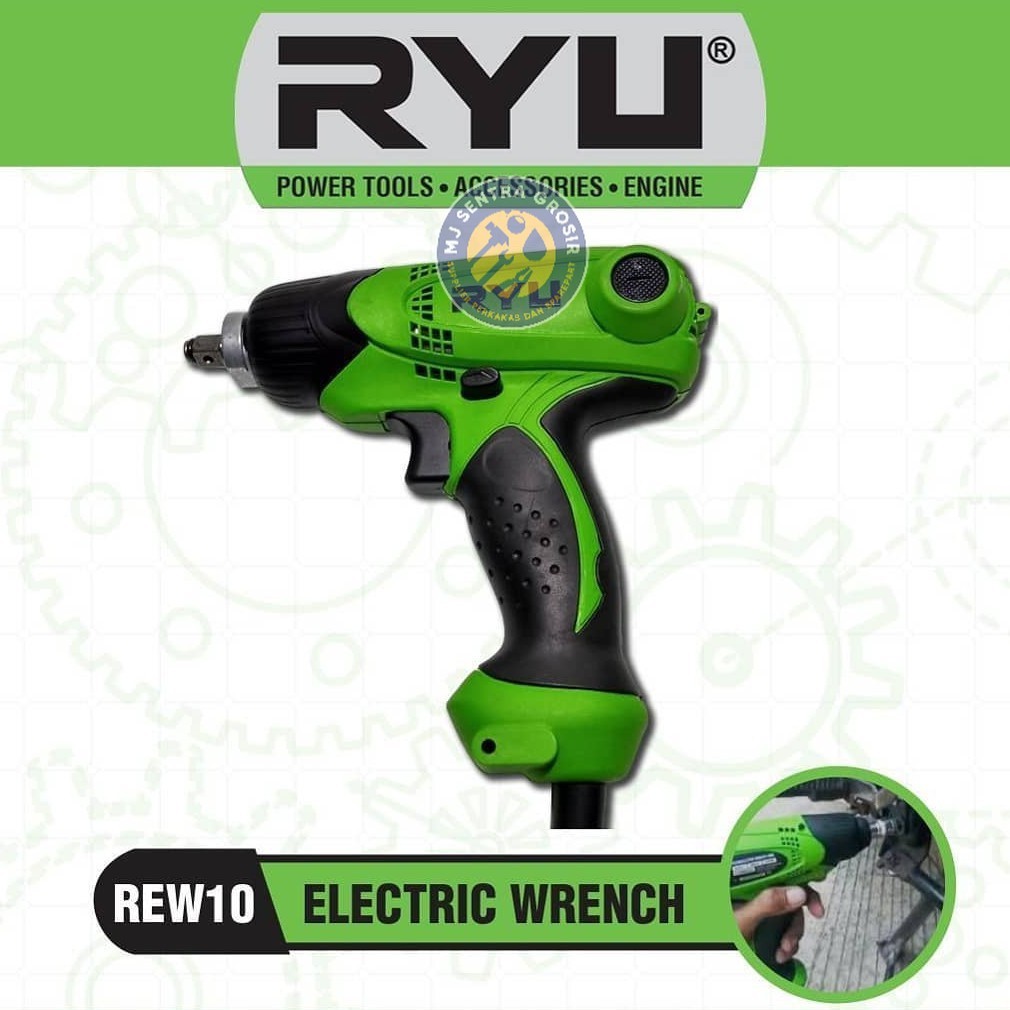 RYU REW10 Impact Wrench Electric Wrench REW 10 Mesin Impact Listrik / Mesin Alat Buka Baut Elektrik 