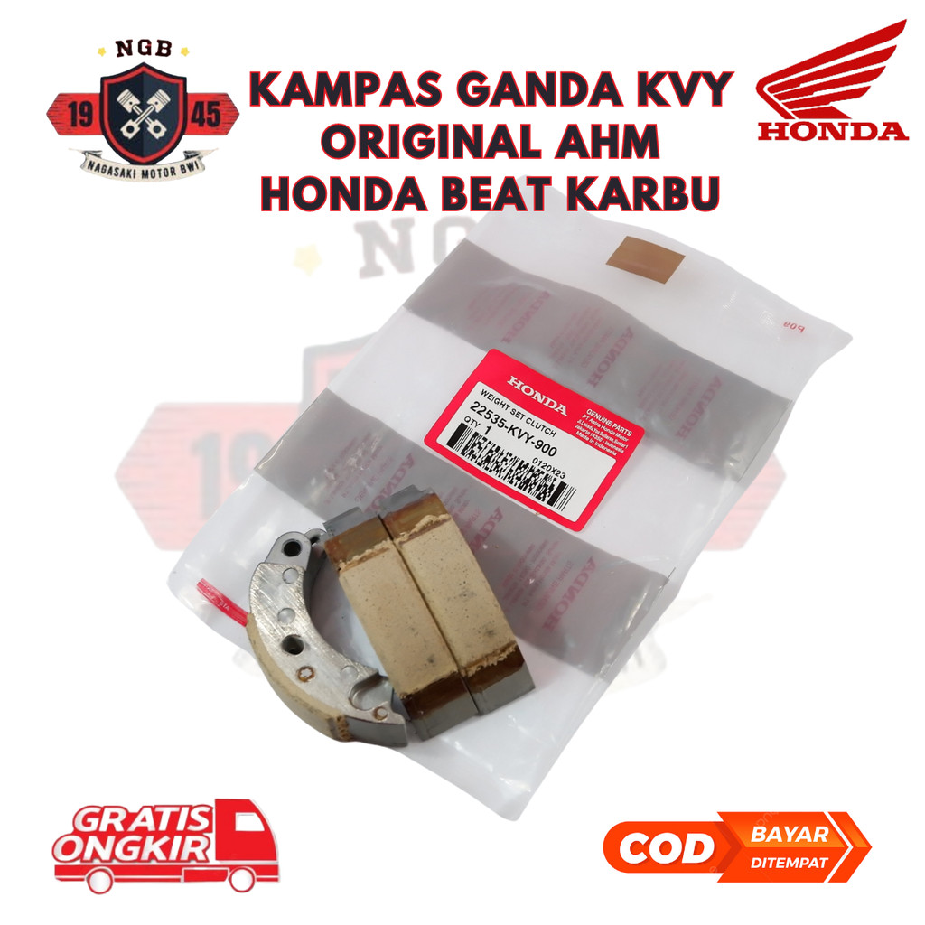 Kampas Ganda Honda BeAT Karbu ORI AHM - Kampas Ganda BeAT Karbu KVY - Kampas ganda Motor BeAT Karbu