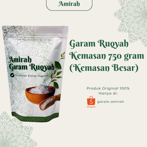 

AMIRAH Garam Ruqyah Asli Mengandung Daun Bidara Arab & Daun Kelor - Garam Rukiyah