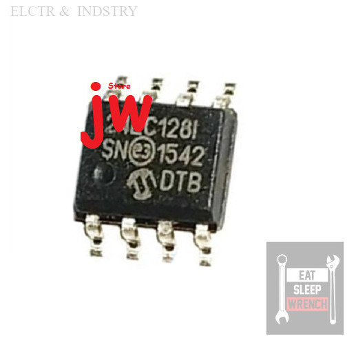24LC128 EEPROM SOP-8 SMD Transistor IC dan Mosfet