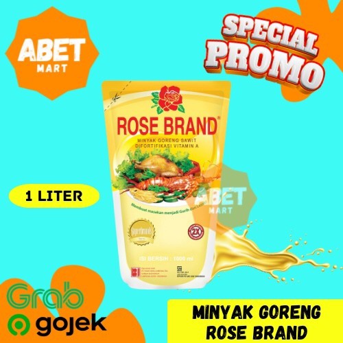 

Minyak Goreng Rose Brand 1Liter - 1 Liter Ltr 1L Cooking Oil Gorengan Rosebrand Pak Pcs Dus