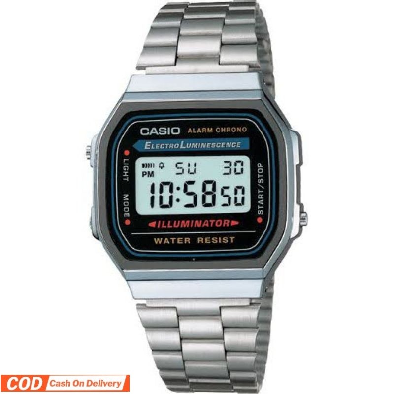 Jam Tangan Model Casio Digital Rantai Fashion Wanita Dan Pria / Jam Murah