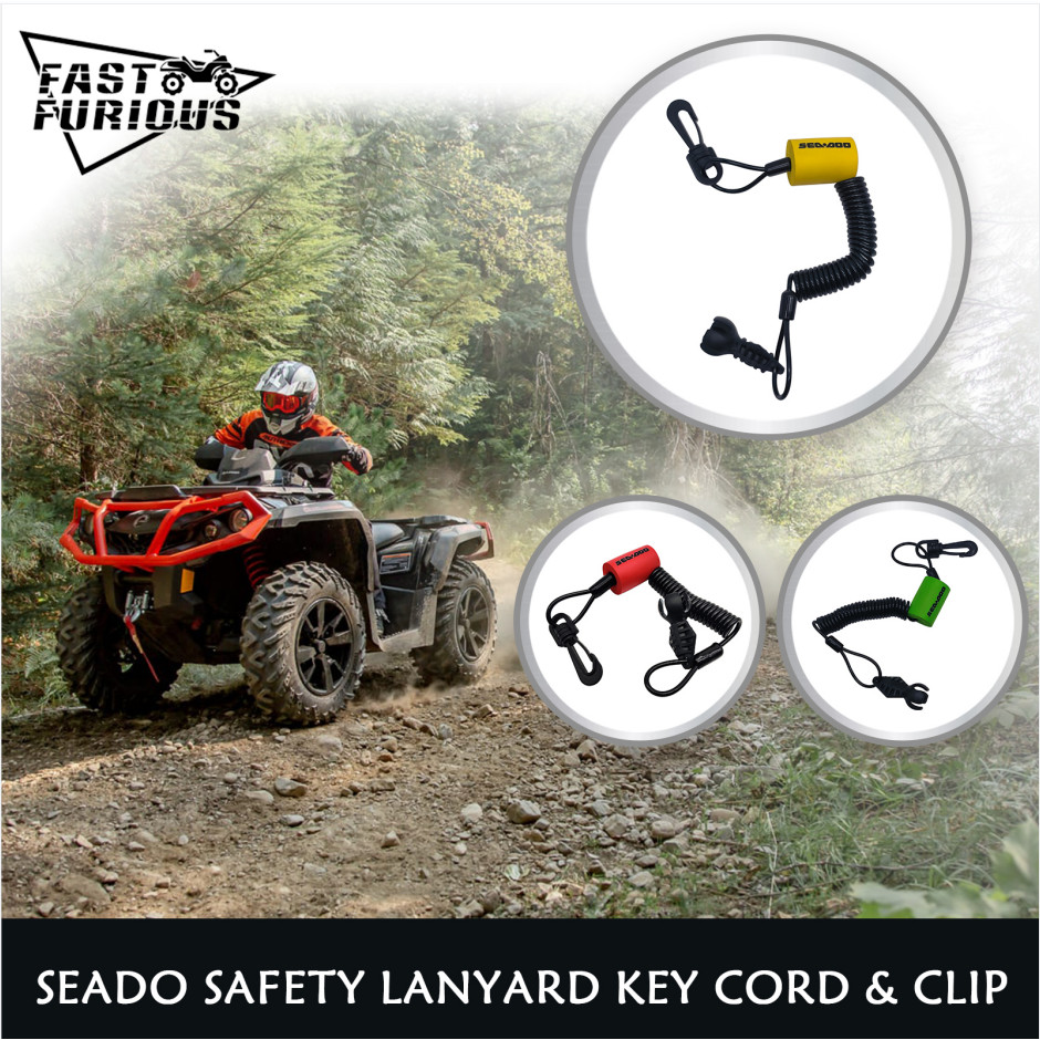 

Spark Clip On Safety Lanyard Tether Floating Key for Seadoo 278002843 278003410