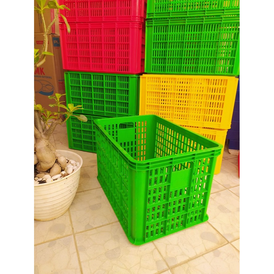 

Keranjang Plastik Untuk Industri/ Keranjang Buah 62 X 43 X 38,5 Cm - TANPA tutup