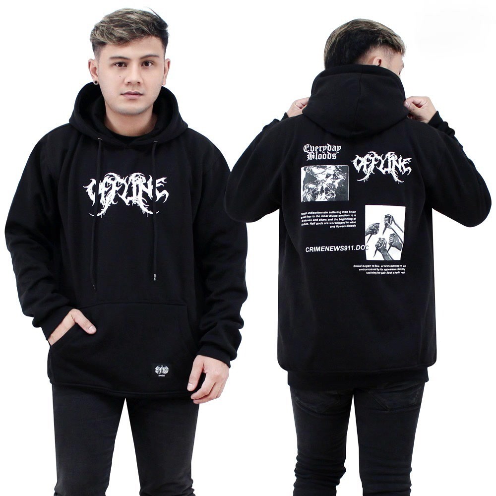 OFFLINE HOODIE JUMPER EVERYDAY BLOODS / hoodie cowok cewek tebal / hoodie kece aesthetic / hoodie co