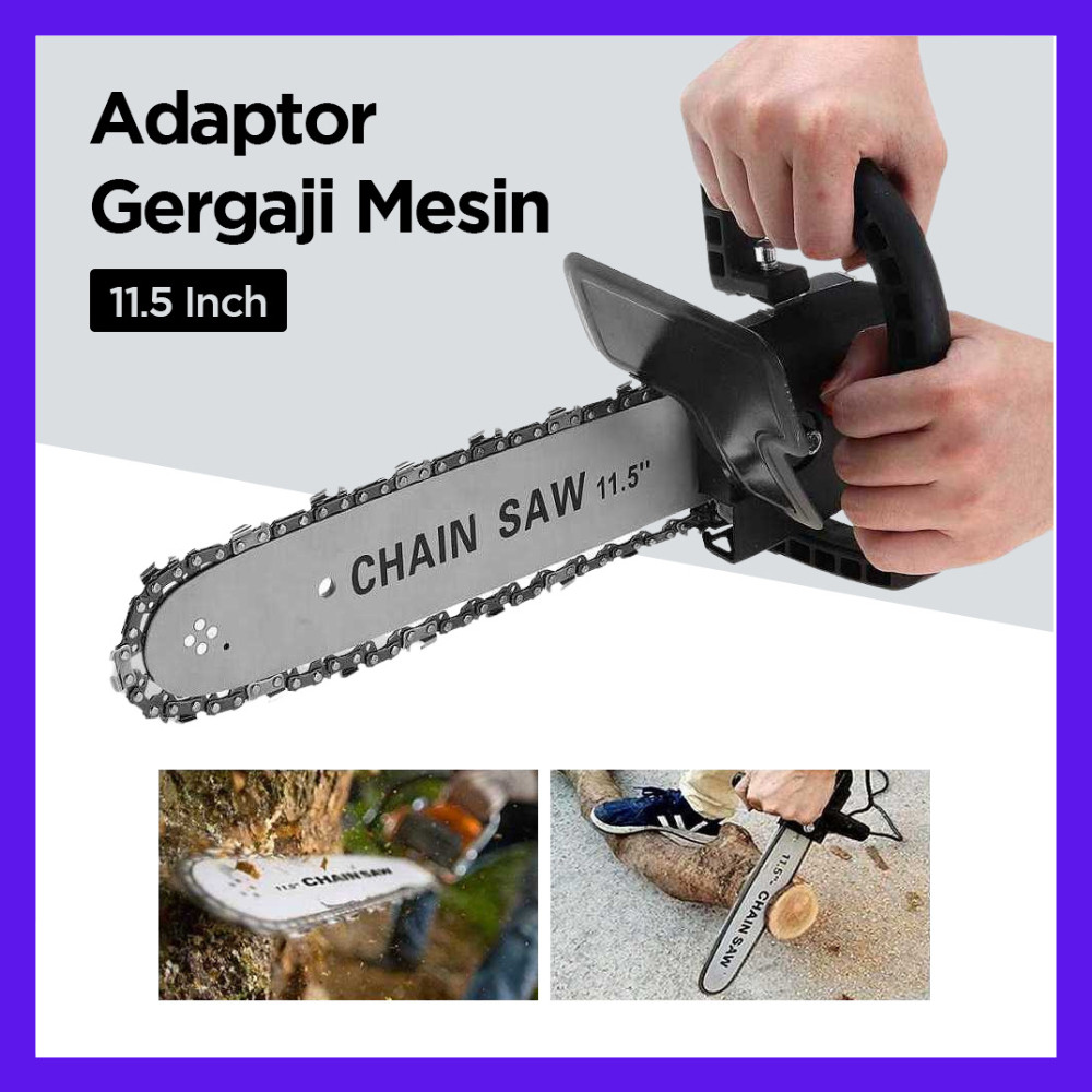inovasi_tani-ADAPTOR MINI MESIN GERINDA Adaptor Gergaji Senso Angular Chainsaw Converter 11.5 Inch-C