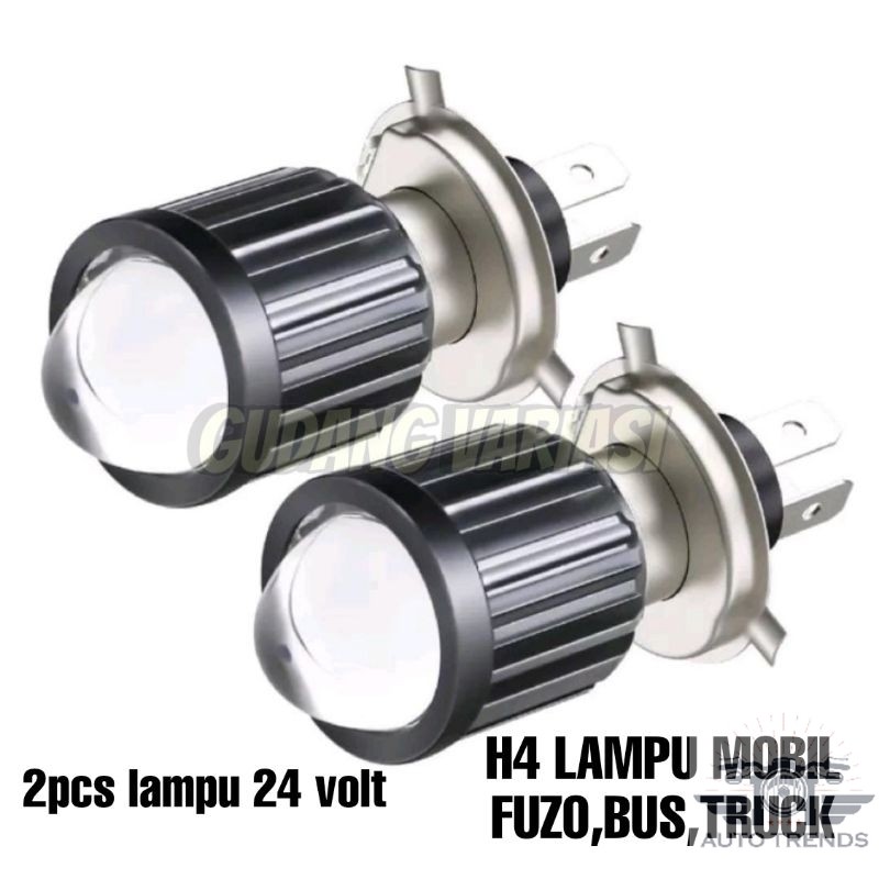 LAMPU H4 || LAMPU MOBIL LED DEPAN UTAMA H4 LASER PUTIH KUNING TRUCK BUS