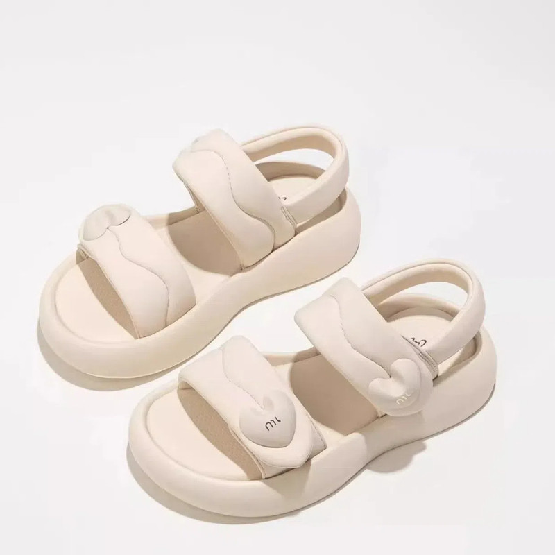 Sandal Olahraga Kulit Lembut Untuk Anak Perempuan Loving Heart Ukuran 26-37 Sepatu Anak Ujung Terbuk
