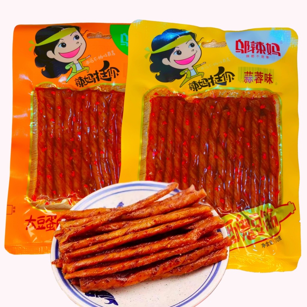 

[HALAL] Wulama Gluten | Cemilan Snack Vegetarian Latiao | Wulama Gluten Latiao Spicy Vege Latiao Cemilan Instant/ 70gr