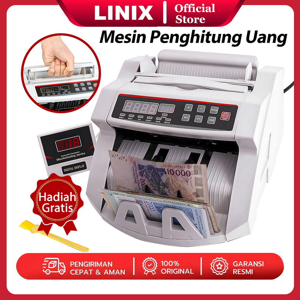 

Linix Mesin Penghitung Uang - Alat Hitung Uang Money Counter / Money Counter Detector / Mesin Hitung Uang