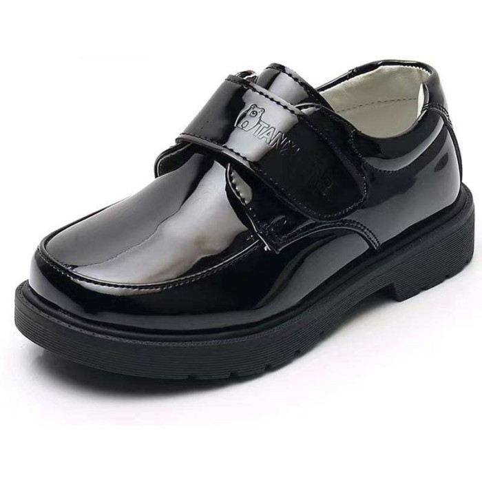 Sepatu Pantofel Anak Laki Laki Formal Hitam  - rope, 33