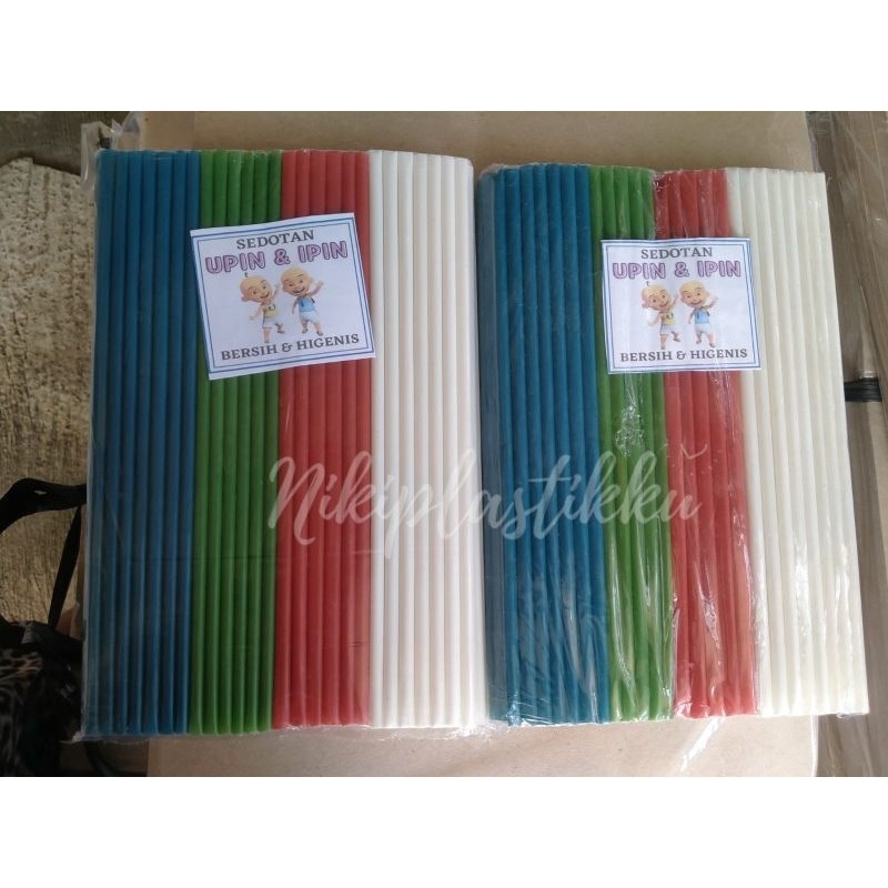 Sedotan Warna Warni / Sedotan Plastik Warna Terlariss
