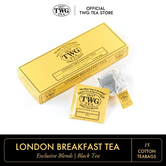 

TWG Tea | London Breakfast Tea, Cotton Teabag