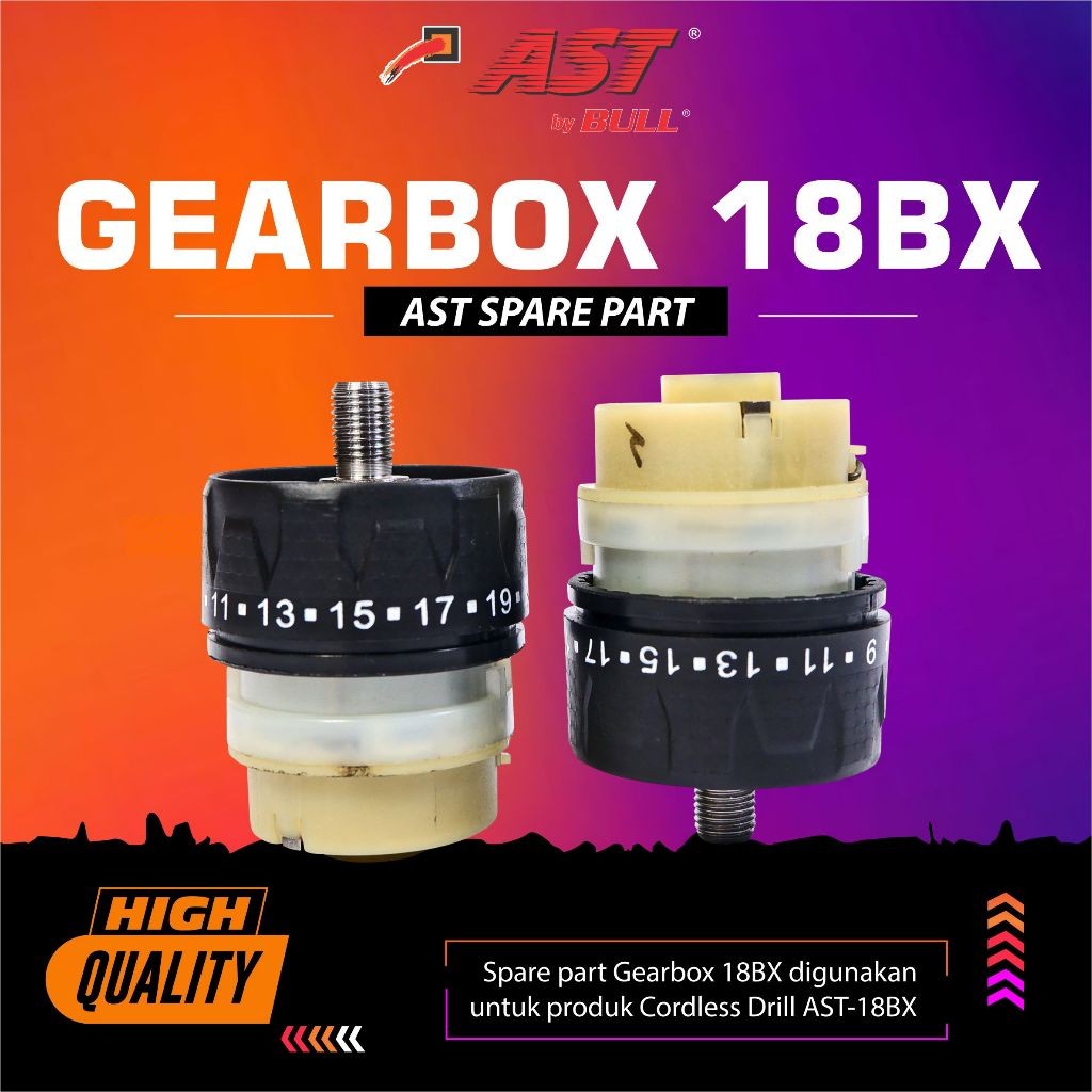 AST Spare part Gear box mesin bor baterai AS18BX AS-18BX