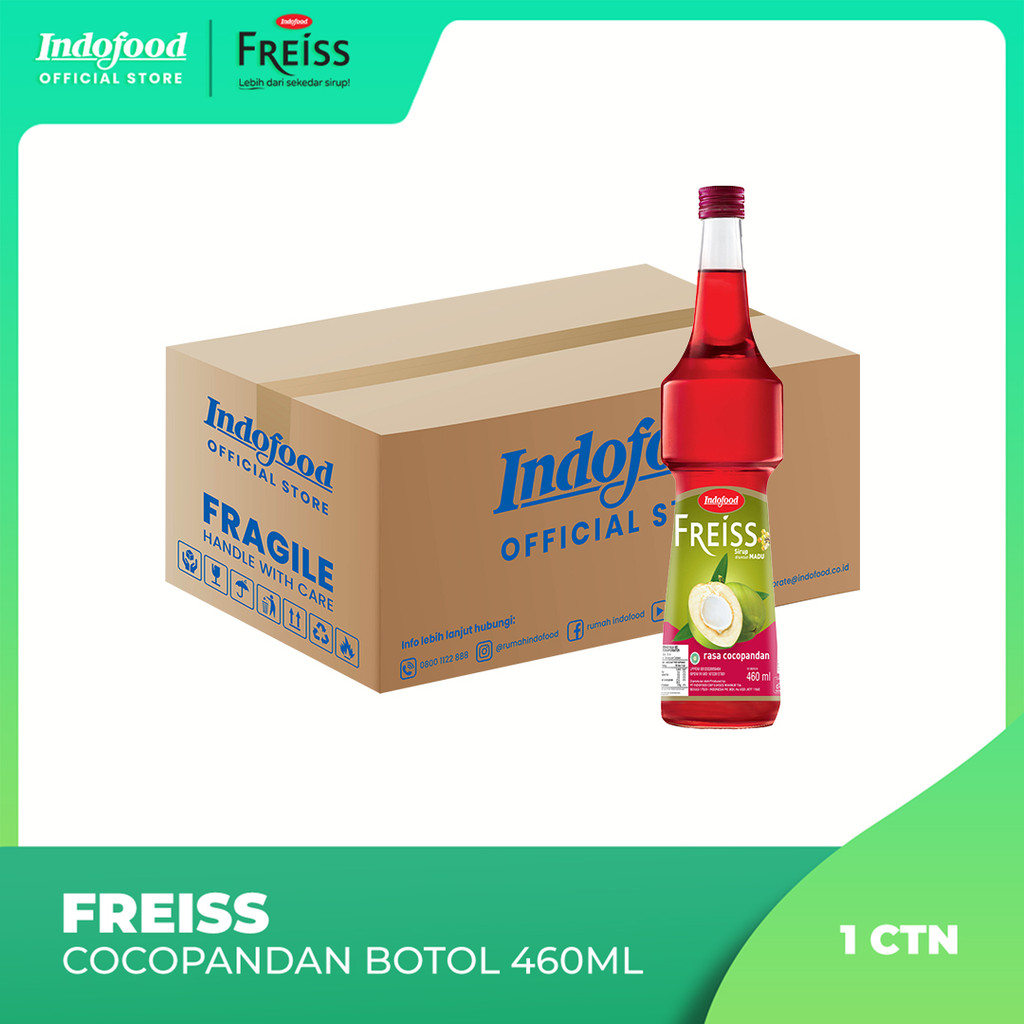 

1 ctn - Freis Syrup Coco Pandan Botol 460 ml