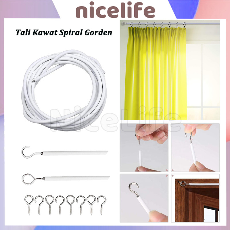 Kawat Gorden Kupu Kupu Spiral / Tali Kawat Spiral Gorden Kolong Dapur / Kawat Spiral Gorden Kolong D