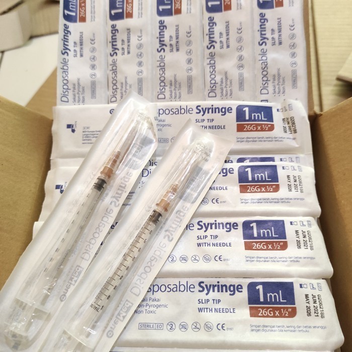 ECER Spuite Disposable Syringe 1ml 1 cc Onehealth Onemed