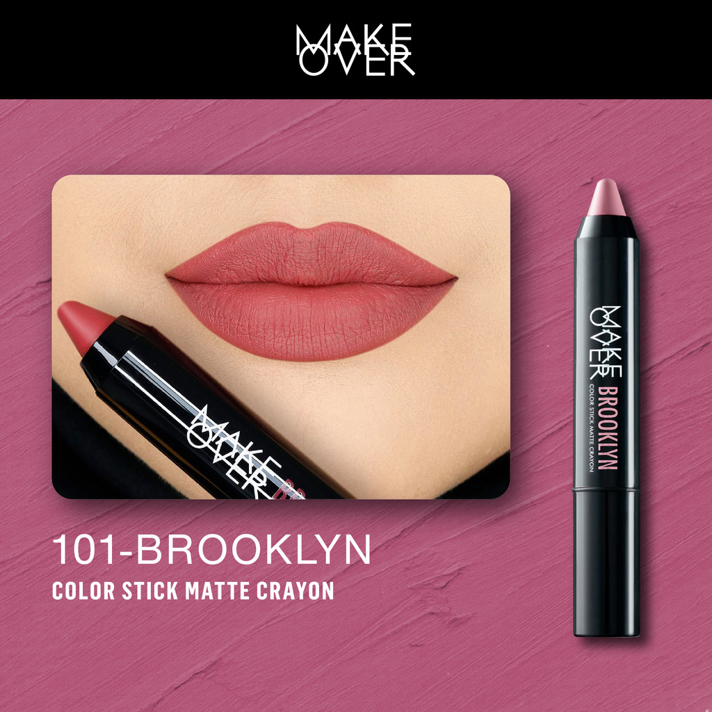 [Gift Not For Sale] MAKE OVER Color Stick Matte Crayon 101 Brooklyn 2.6 g