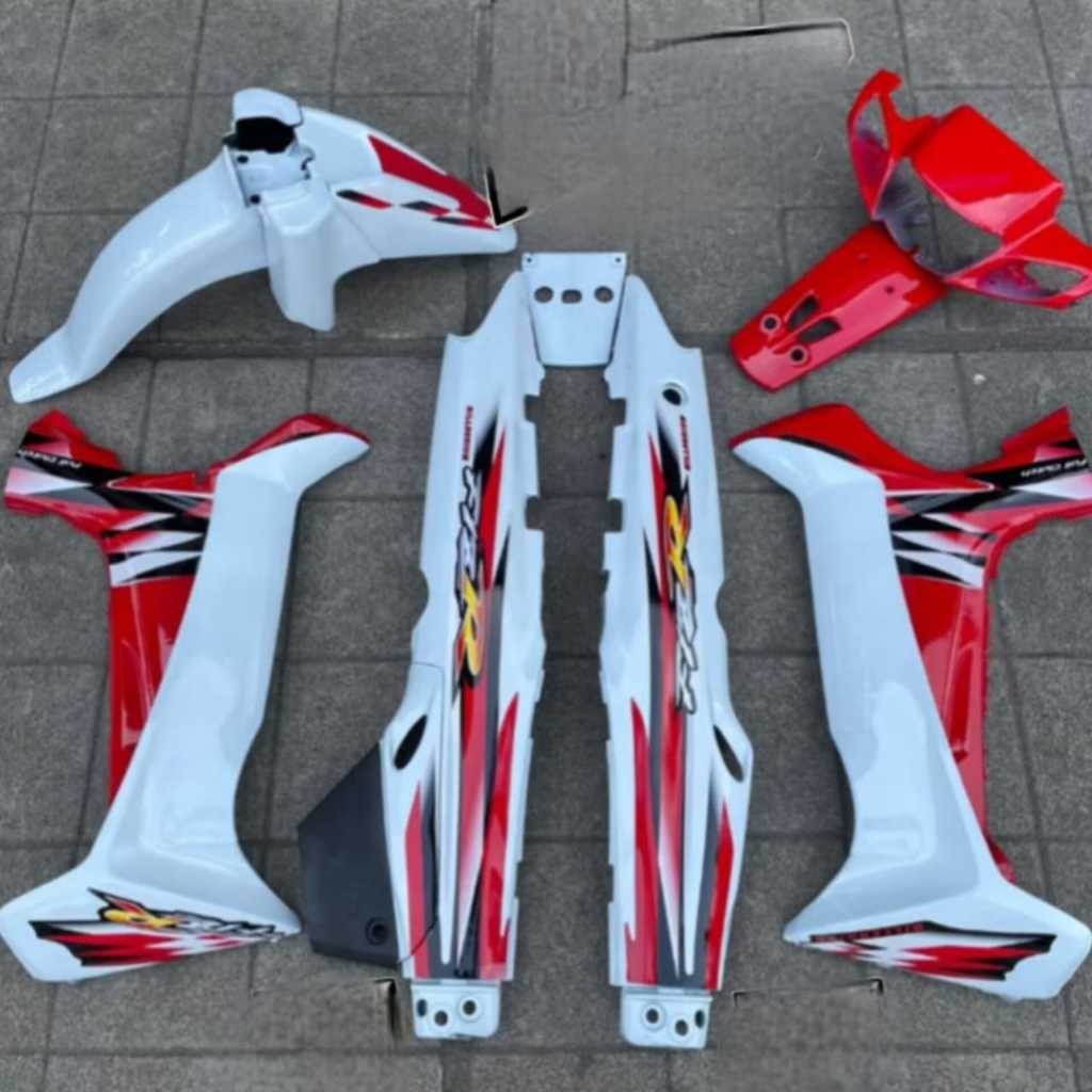 Cover Body Full Set FIZR MILENIUM Merah Putih Set Stiker