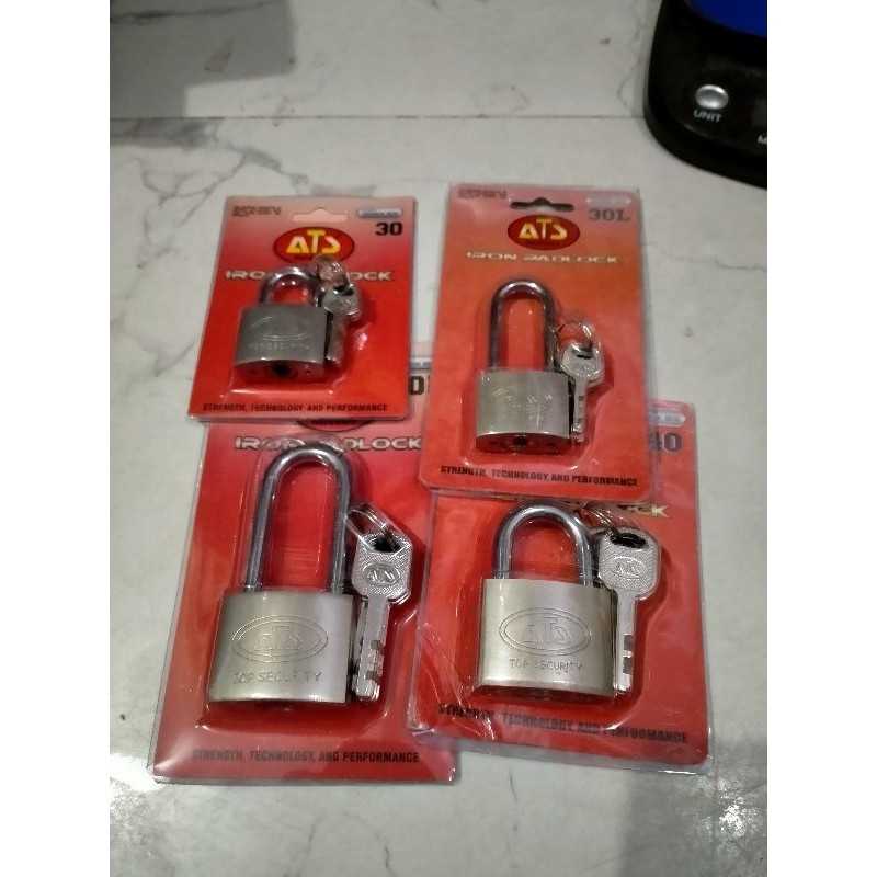 gembok ATS 30mm 40mm 50mm gembok gudang pintu pagar ATS Gembok nekel ATS
