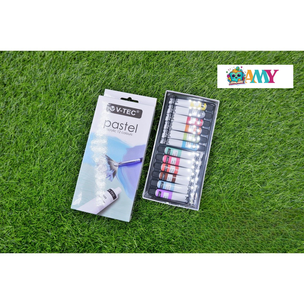 

V-TEC ACRYLIC PASTEL PA - 612/6M 12W AMY STASIONARY