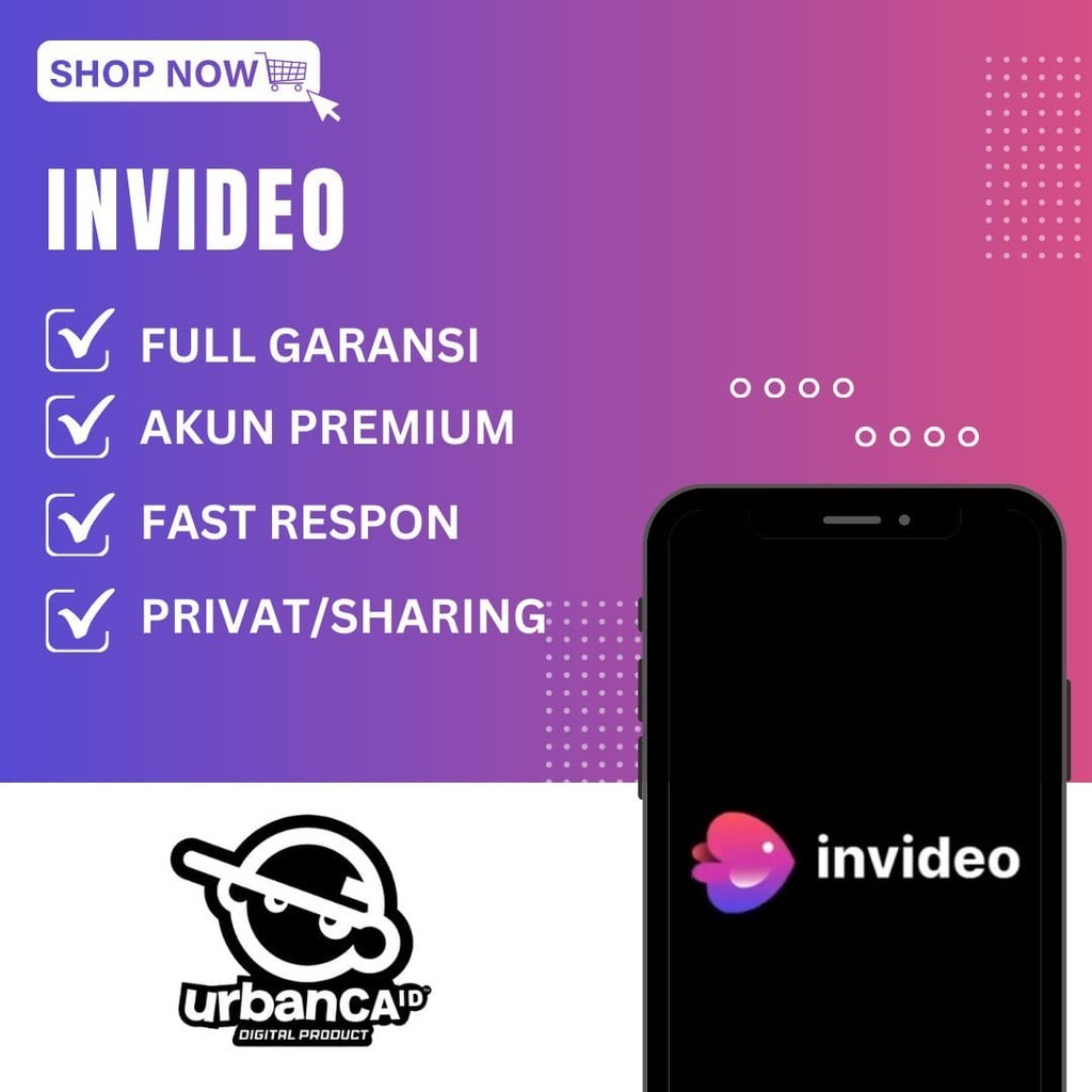 Premium Invideo AI 1 Tahun - Turn ideas into videos - AI video creator Best