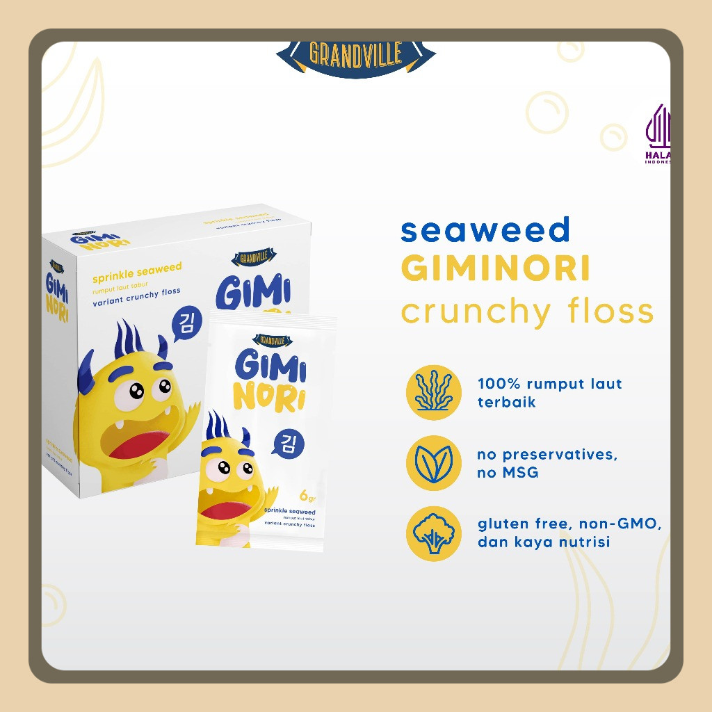 

Grandville Gimi Nori Rumput Laut Tabur Floss Single pack